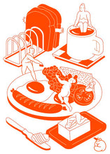 Load image into Gallery viewer, Breakfast Tea Towel

