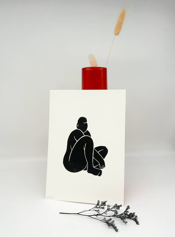 Sitting Nude A5