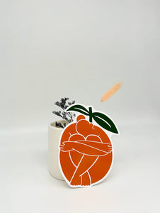 Orange Gina Vinyl Sticker